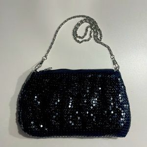 Womens Sequin Clutch Hand/Shoulder Bag Purse